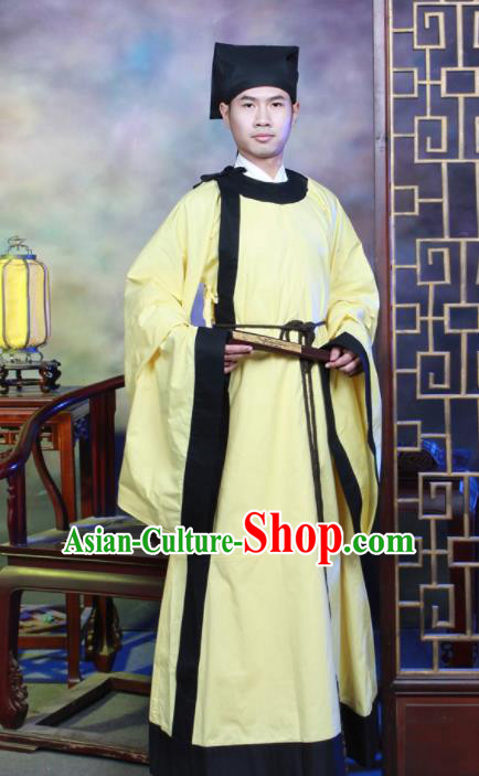 Traditional Chinese Song Dynasty Scholar Hanfu Clothing Ancient Costumes for Men