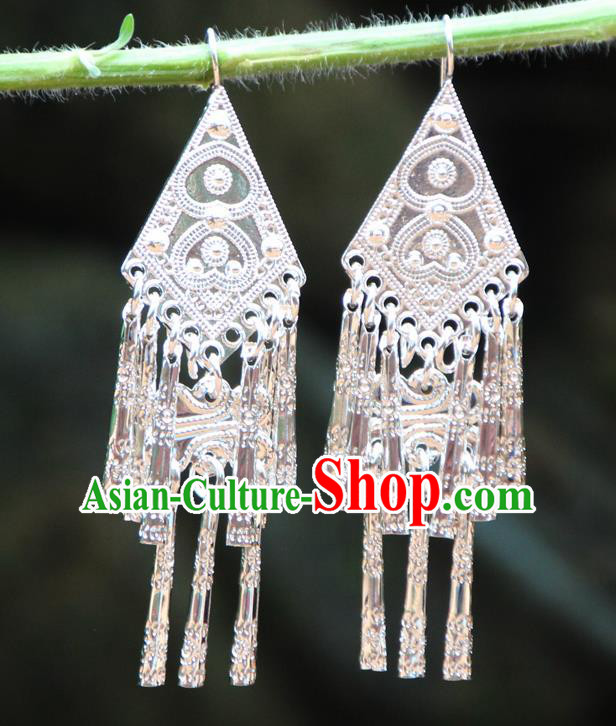 Chinese Traditional Ethnic Earrings Yunnan National Minority Ear Accessories for Women