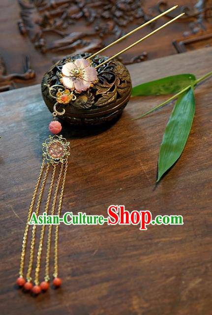 Chinese Handmade Classical Tassel Hairpins Hair Clip Hair Accessories Ancient Bride Headwear for Women
