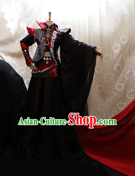 Ancient China Cosplay General Costumes Swordsman Knight Embroidered Clothing for Men