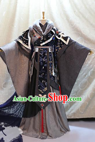 Ancient China Cosplay Tang Dynasty Swordsman Costumes Traditional Royal Highness Clothing for Men