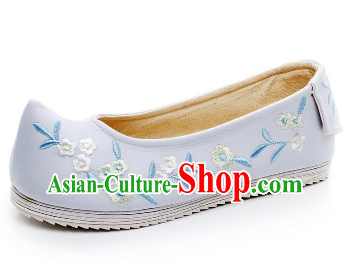 Asian Chinese Wedding Shoes Embroidery Princess Shoes, Traditional China Handmade Hanfu Shoes Embroidered Shoes