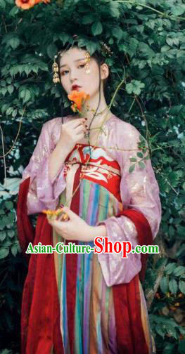 Traditional Ancient Chinese Costume Chinese Style Wedding Dress Ancient Tang Dynasty hanfu princess Clothing