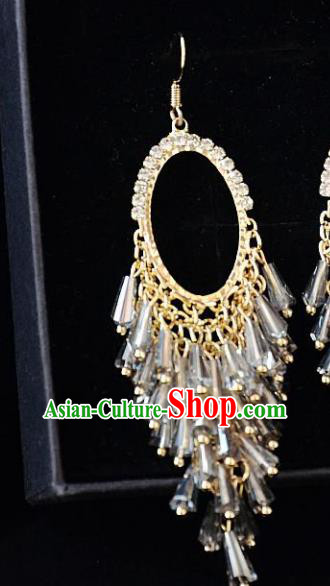 European Western Bride Vintage Jewelry Accessories Eardrop Renaissance Gothic Earrings for Women