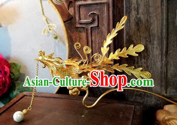 Chinese Handmade Classical Hairpins Ancient Hanfu Phoenix Hair Clip Hair Accessories for Women