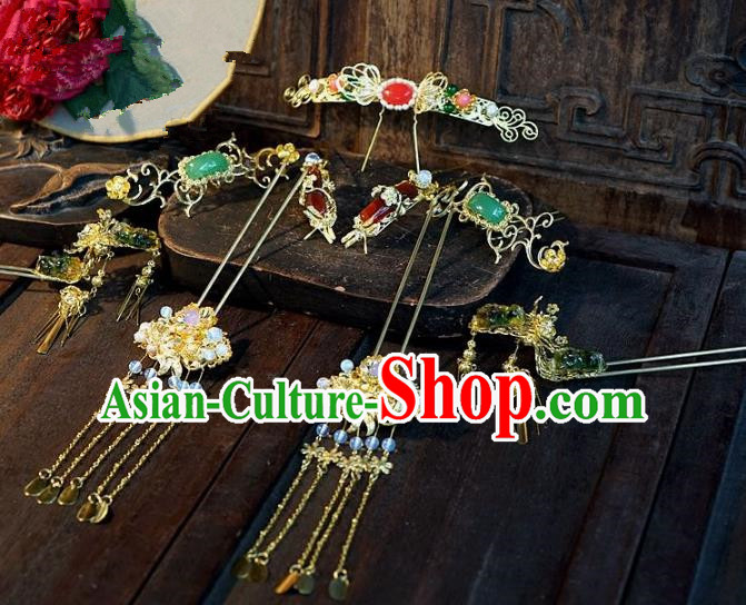 Chinese Handmade Classical Hairpins Ancient Hanfu Headdress Hair Accessories for Women