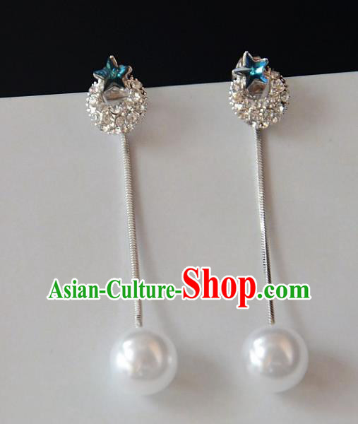 European Western Bride Vintage Accessories Eardrop Renaissance Crystal Earrings for Women