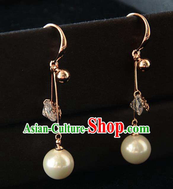 European Western Bride Vintage Accessories Pearl Eardrop Renaissance Earrings for Women