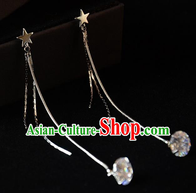 European Western Bride Vintage Accessories Crystal Eardrop Renaissance Earrings for Women