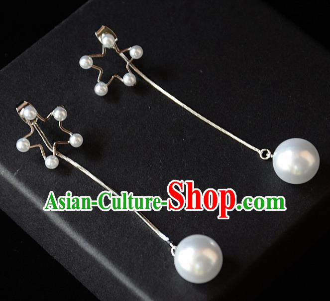 European Western Bride Vintage Accessories Pearls Eardrop Renaissance Earrings for Women