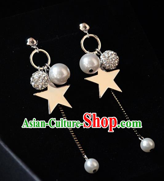 European Western Bride Vintage Accessories Eardrop Renaissance Star Earrings for Women