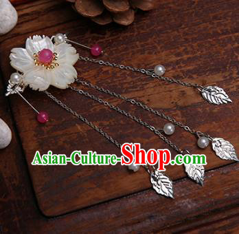 Traditional Handmade Chinese Ancient Classical Hair Accessories Shell Flowers Hairpins for Women