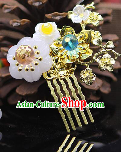 Handmade Chinese Ancient Palace Lady Hair Accessories Hanfu Hair Comb Hairpins for Women