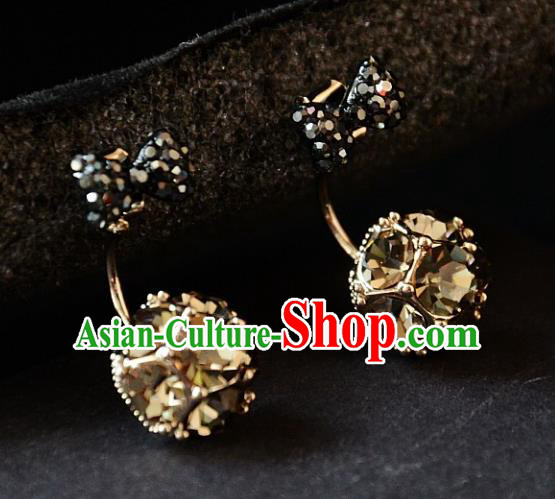 European Western Bride Vintage Accessories Renaissance Bohemia Bowknot Earrings for Women