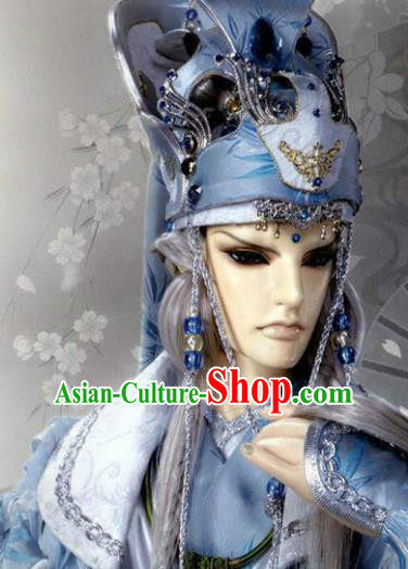 Traditional China Ancient Cosplay General Swordswoman Hair Accessories Hats for Men