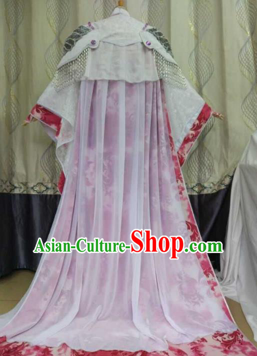 Ancient Chinese Costume hanfu Chinese Wedding Dress traditional china Cosplay Swordsman Wig Clothing Headwear