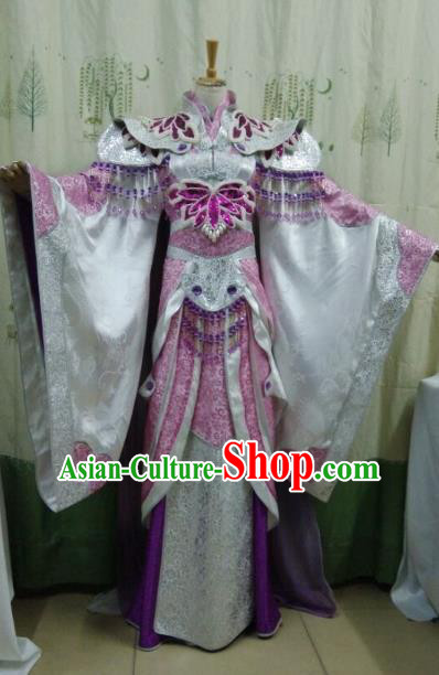 China Ancient Cosplay Palace Lady Halloween Costume Traditional Fairy Hanfu Dress for Women