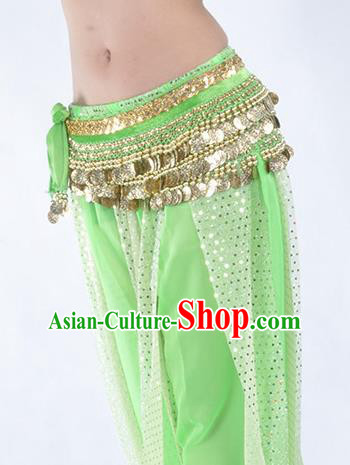 Light Green Waistband Asian Indian Belly Dance Waist Accessories India National Dance Belts for Women