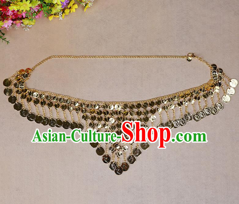 Asian Indian Belly Dance Waist Chain Tassel Waistband India Raks Sharki Belts for Women