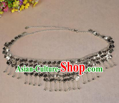 Asian Indian Belly Dance Waist Chain Tassel Waistband India Raks Sharki Belts for Women