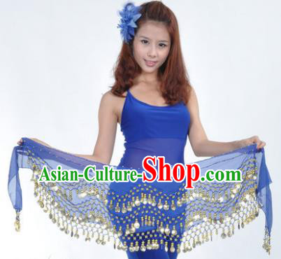 Asian Indian Belly Dance Waist Accessories Royalblue Waistband India Raks Sharki Belts for Women