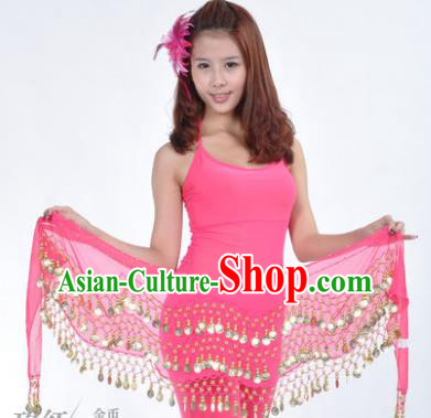 Asian Indian Belly Dance Waist Accessories Rosy Waistband India Raks Sharki Belts for Women