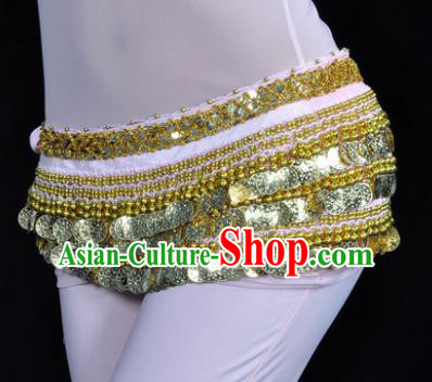 Asian Indian Traditional Belly Dance Pink Waist Accessories Waistband India Raks Sharki Belts for Women