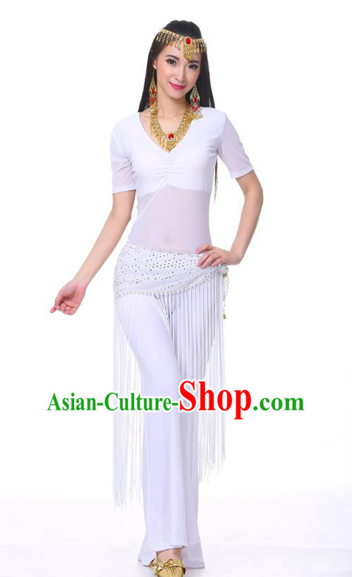 Indian Belly Dance Costume India Raks Sharki White Suits Oriental Dance Clothing for Women