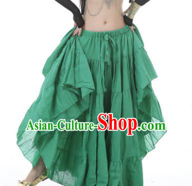 Indian Oriental Belly Dance Costume Green Bust Skirt, India Raks Sharki Bollywood Dance Clothing for Women