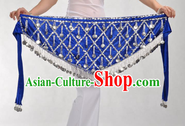 Indian Belly Dance Royalblue Belts Waistband India Raks Sharki Waist Accessories for Women