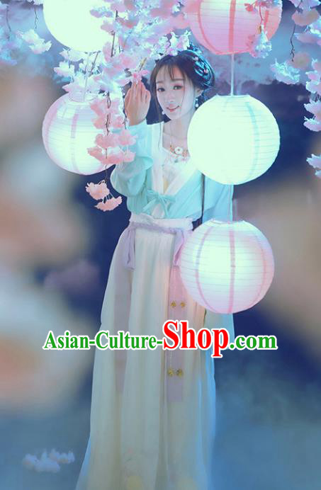 Asian Chinese Ancient Palace Lady Costume Song Dynasty Princess Clothing for Women