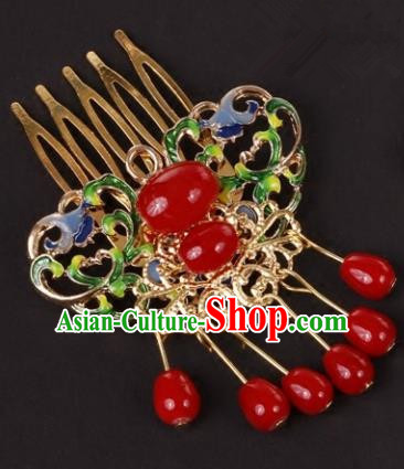 Chinese Handmade Classical Hair Accessories Tassel Hair Comb Hairpins for Women