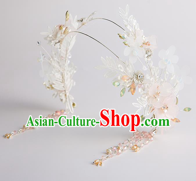 Handmade Classical Wedding Hair Accessories Bride Tassel Hair Clasp Headband for Women