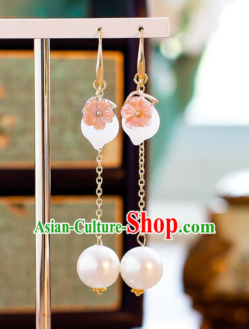 Handmade Classical Wedding Accessories Bride Pearls Tassel Earrings for Women