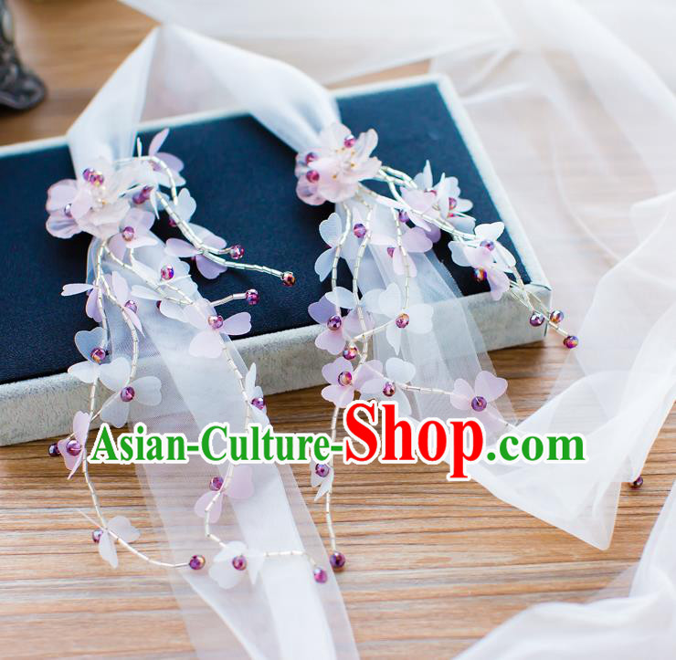 Handmade Classical Wedding Hair Accessories Bride Hair Clasp Silk Headband for Women