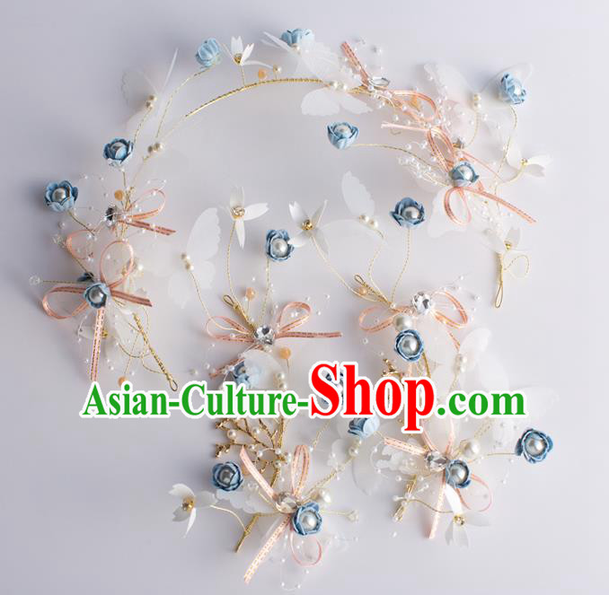 Handmade Classical Wedding Hair Accessories Bride Headband Hair Stick Headwear for Women