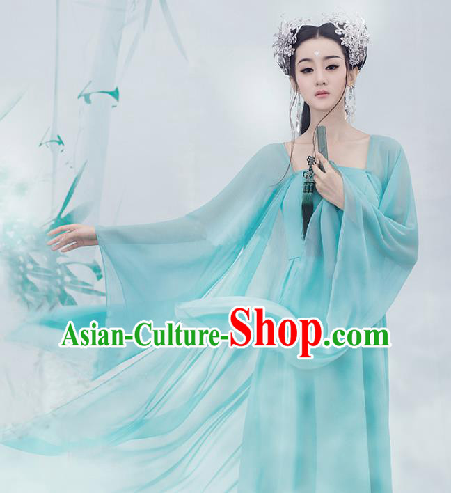 Traditional Chinese Ancient Palace Princess Costume, China Tang Dynasty Fairy Clothing for Women