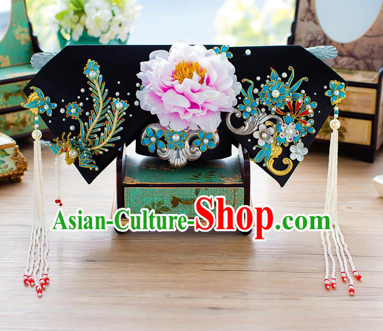 Chinese Handmade Classical Qing Dynasty Hair Accessories Ancient Hairpins Headdress for Women