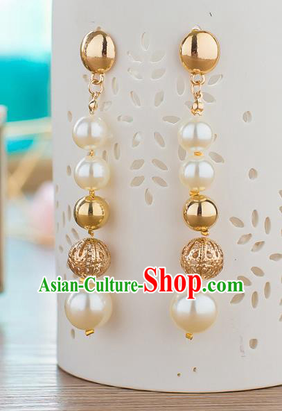 Handmade Classical Wedding Accessories Bride Beads Earrings for Women