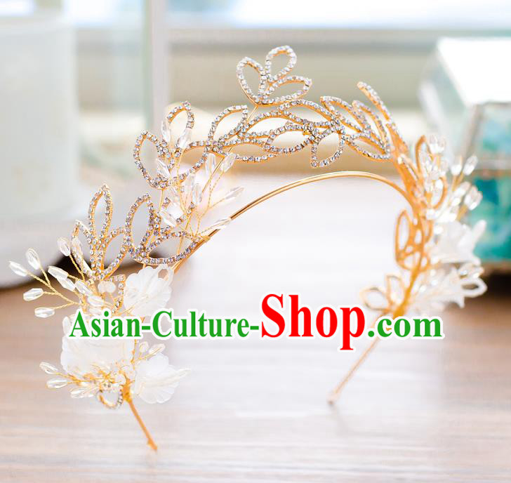 Handmade Classical Wedding Hair Accessories Bride Crystal Headwear Hair Crown for Women