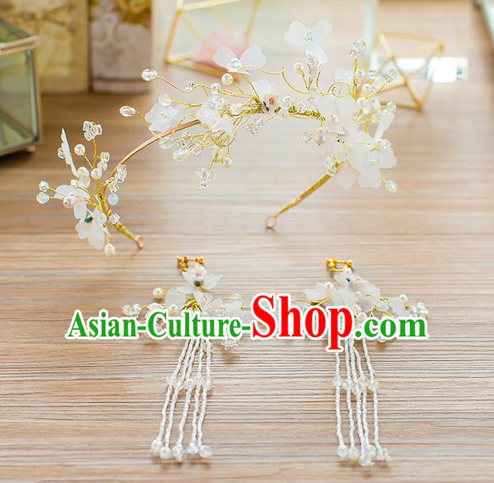 Handmade Classical Wedding Hair Accessories Bride Flowers Hair Clasp Headwear for Women