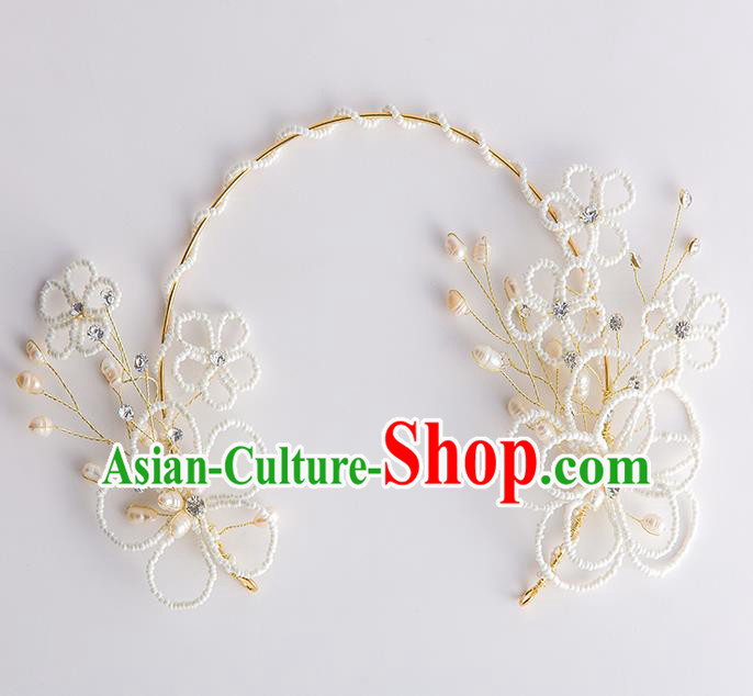 Handmade Classical Wedding Hair Accessories Bride Flowers Hair Clasp Headwear for Women