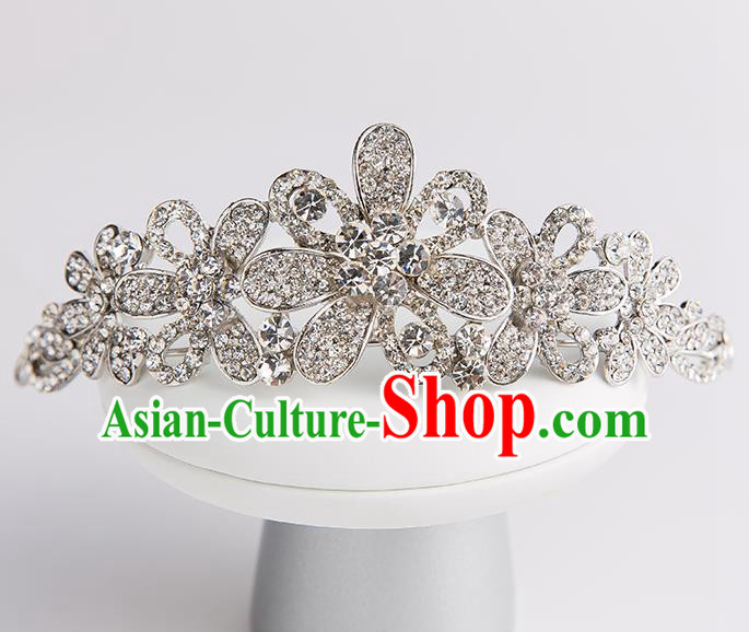 Handmade Classical Wedding Hair Accessories Bride Crystal Hair Clasp Headwear for Women