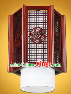 Chinese Classical Handmade Wood Palace Lanterns Hanging Lantern Ancient Ceiling Lamp