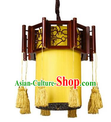Traditional Chinese Wood Hanging Palace Lanterns Handmade Lantern Ancient Ceiling Lamp