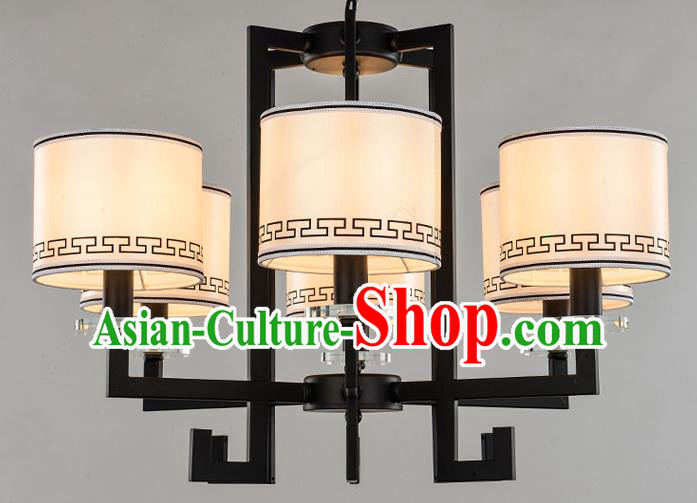 Traditional Chinese Ceiling Palace Lanterns Handmade Six-Lights Lantern Ancient Lamp