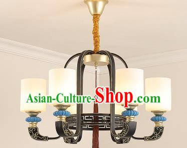 Traditional Chinese Hanging Ceiling Palace Lanterns Handmade Six-Lights Lantern Ancient Lamp