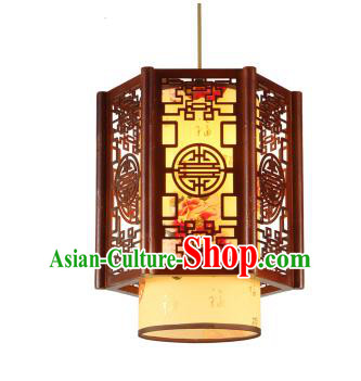 Traditional Chinese Painted Peony Hanging Palace Lanterns Handmade Lantern Ancient Ceiling Lamp