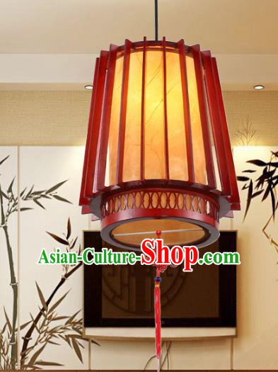 Traditional Chinese Wood Ceiling Palace Lanterns Handmade Hanging Lantern Ancient Lamp