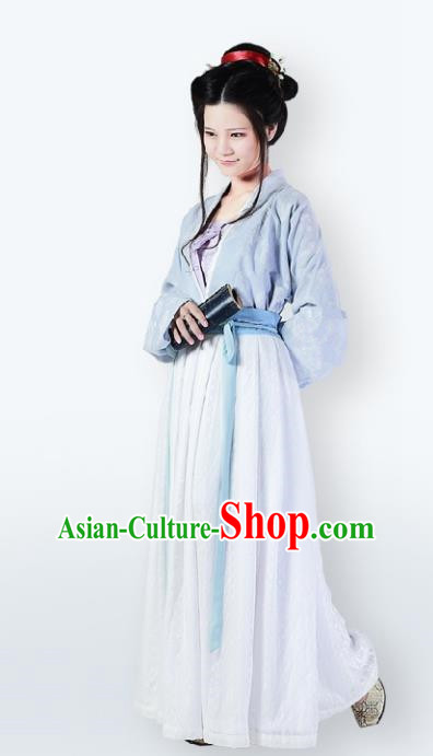 Traditional Chinese Ancient Costume Song Dynasty Young Lady Dress Clothing for Women